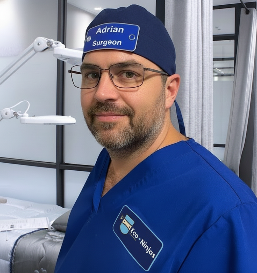 Eco Ninjas Bandana Theatre Badge Hat in Navy